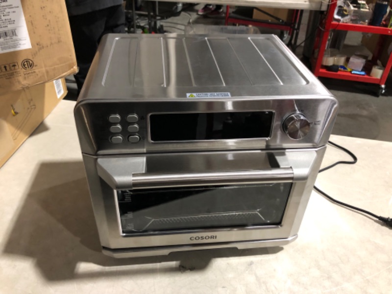 Photo 6 of ***USED - DIRTY - POWERS ON - UNABLE TO TEST FURTHER***
COSORI Air Fryer Toaster Oven, 12-in-1, 26QT Convection Oven Countertop, Stainless Steel