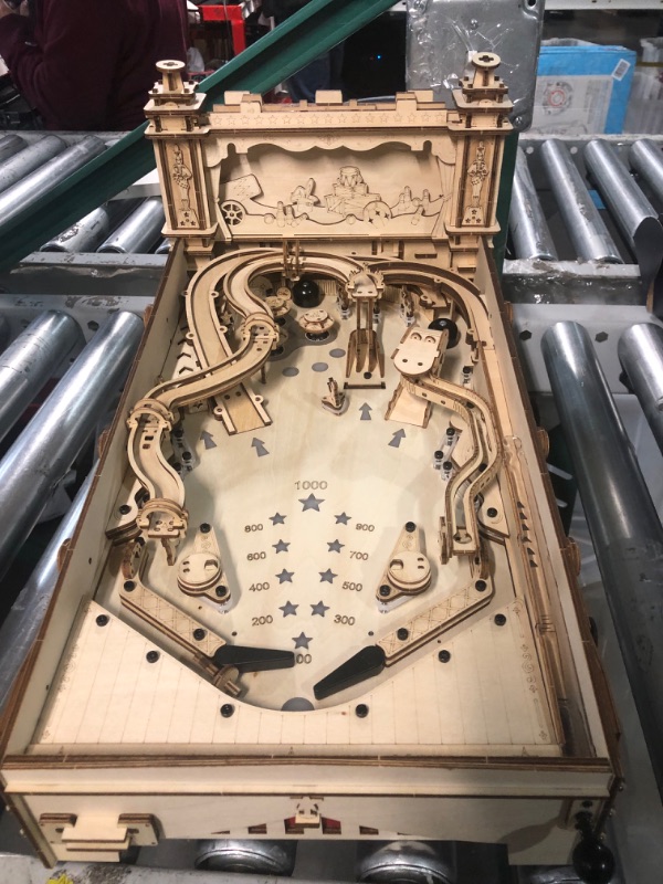 Photo 4 of ***NOT FUNCTIONAL - FOR PARTS ONLY - NONREFUNDABLE - SEE COMMENTS***
ROKR Miniature Pinball Machine-3D Wooden Puzzles