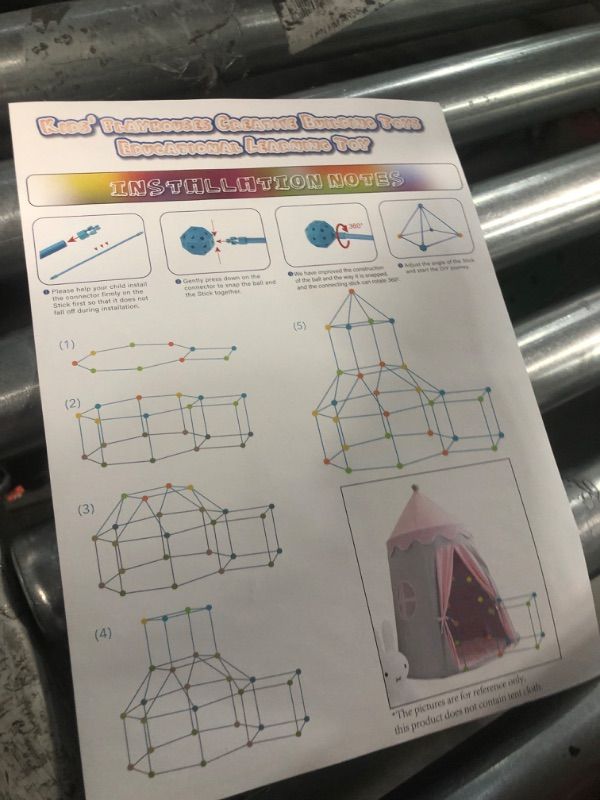 Photo 1 of Fort Building Kit for Kids,STEM Construction Toys