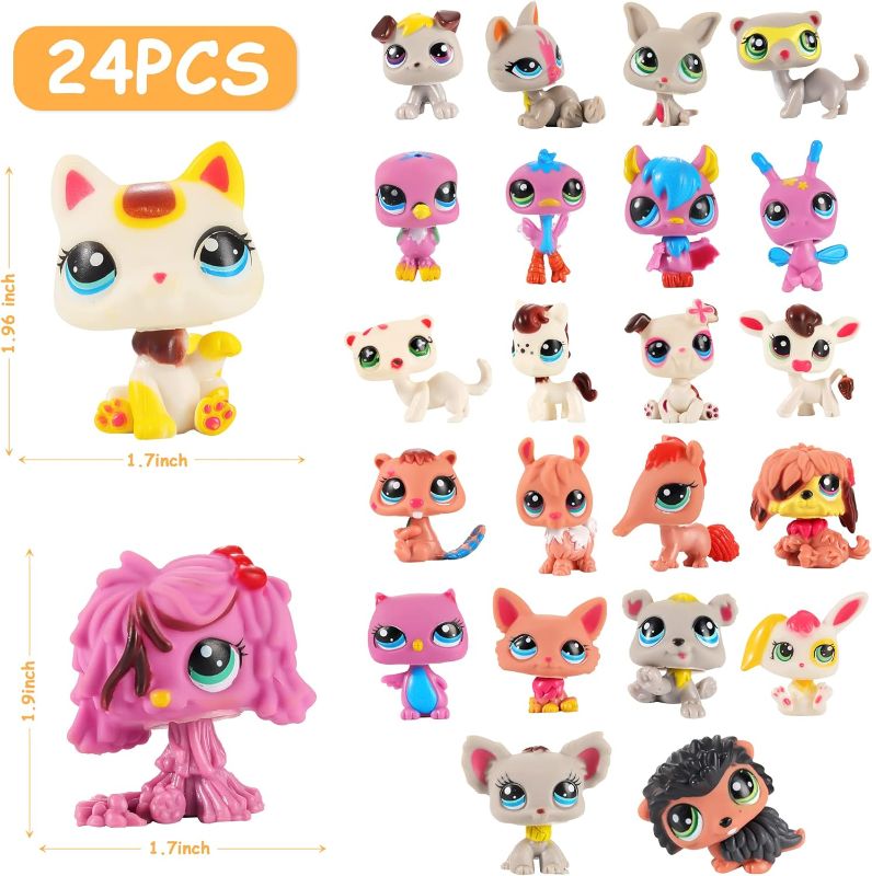 Photo 1 of 24Pcs LPS Toys Set - LPS Pack Cute Pet Collector, Cartoon Collection Kids Toy for Party Favor