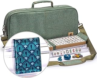 Photo 1 of (SEE NOTES) Yellow Mountain Imports American Mahjong Set, Oceana with Heather Teal Soft Case