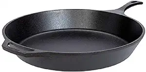 Photo 2 of (See Notes) Lodge 15 Inch Cast Iron Pre-Seasoned Skillet – Signature Teardrop Handle 