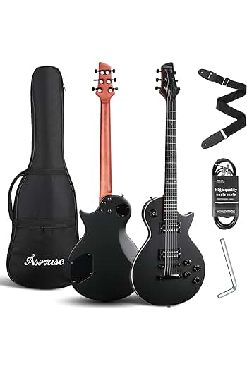 Photo 1 of Asmuse 39 Inch LP Electric Guitar Kit, Solid Body Les Paul Style Electric Guitar