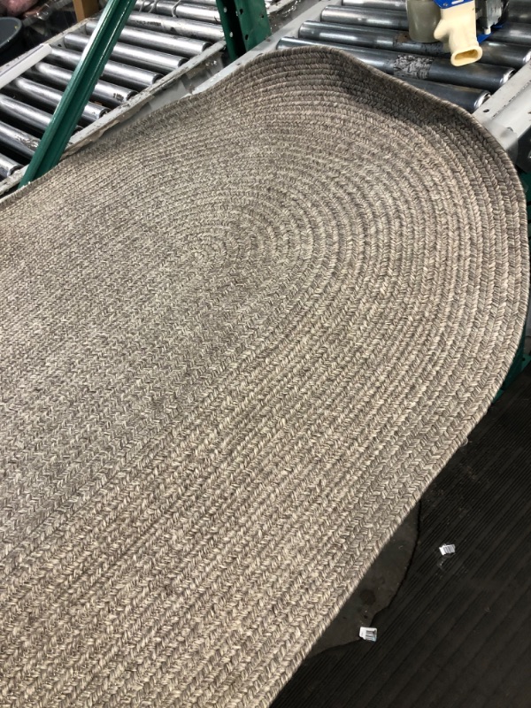 Photo 3 of ***USED - NO PACKAGING***
Impressions Dardel Solid Oval Braided Indoor/Outdoor Area Rug or Runner 3x5'