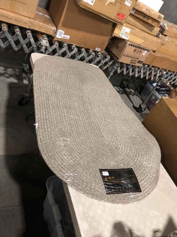 Photo 1 of ***USED - NO PACKAGING***
Impressions Dardel Solid Oval Braided Indoor/Outdoor Area Rug or Runner 3x5'