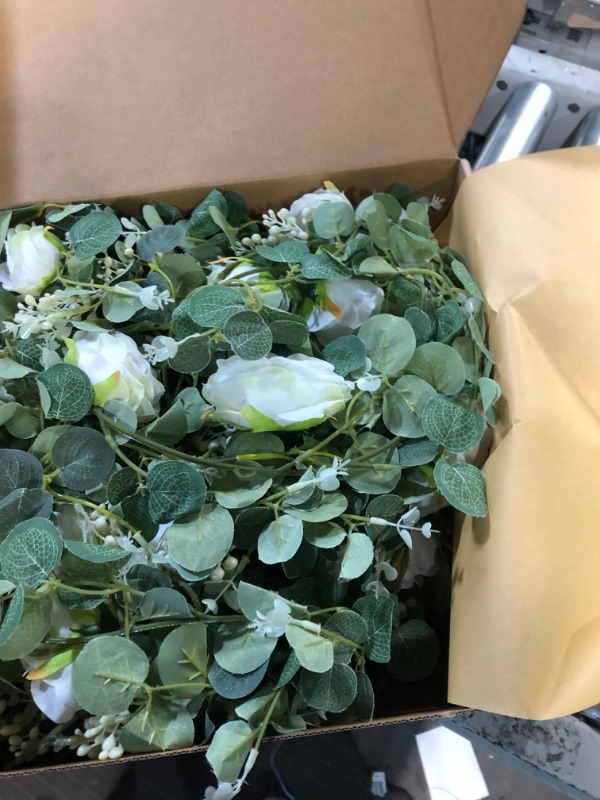 Photo 1 of Artificial Arch Flowers Kit(Pack of 4),2Pcs Artificial Flower Arch Decor, 2Pcs Drapes