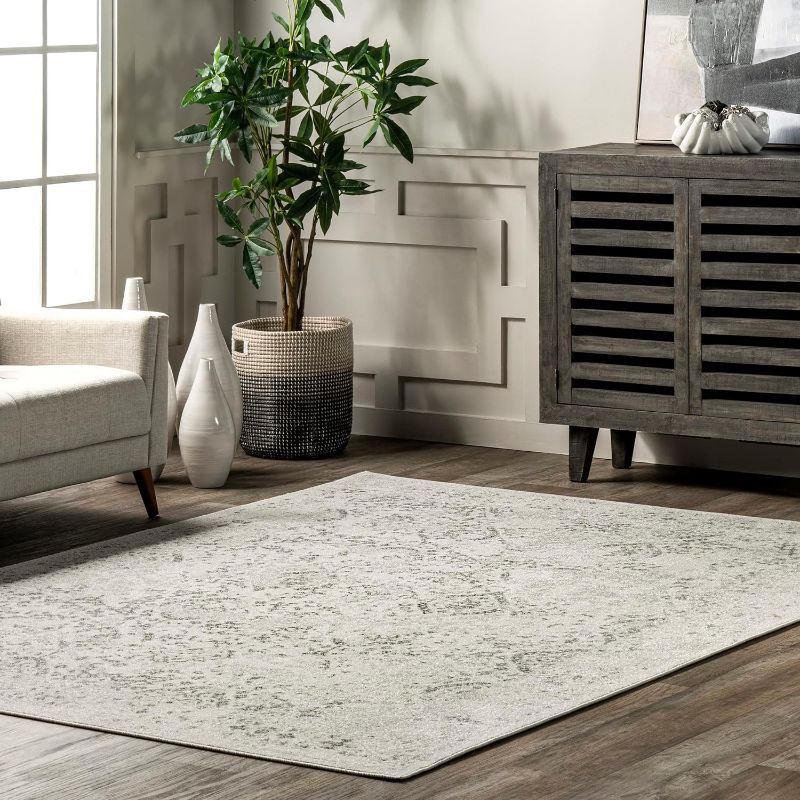 Photo 1 of nuLOOM Odell Faded Vintage Area Rug, 8' x 10', Ivory
