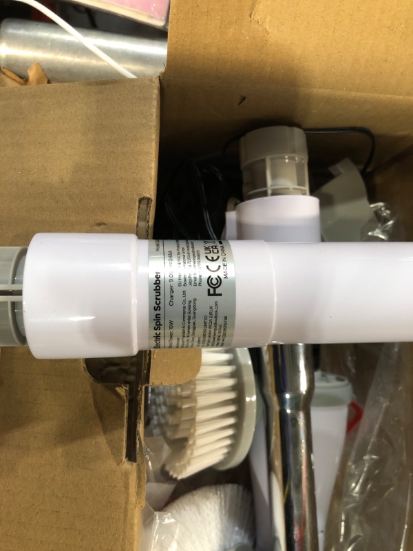Photo 1 of ***USED LIKE NEW***Electric Spin Scrubber, kHelfer KH8W 2023 New Cordless Shower Scrubber with 4 Replacement Head, 