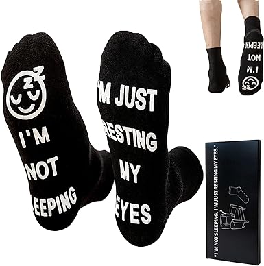 Photo 1 of ModernStyle Dad Gifts for Christmas Birthday Gifts Funny Socks Large Black-eyelash 2 Pack