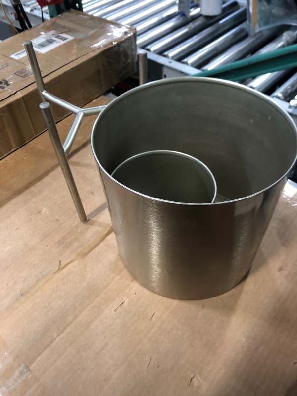 Photo 2 of (READ FULL POST)  Deco 79 Metal Round Planter with Removable Stand (SINGLE PLANTER) 