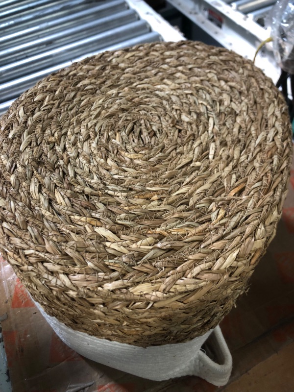 Photo 4 of allen + roth Rope and sea grass 12-in W x 9.5-in H x 12-in D Beige and Natural Sea Grass Basket