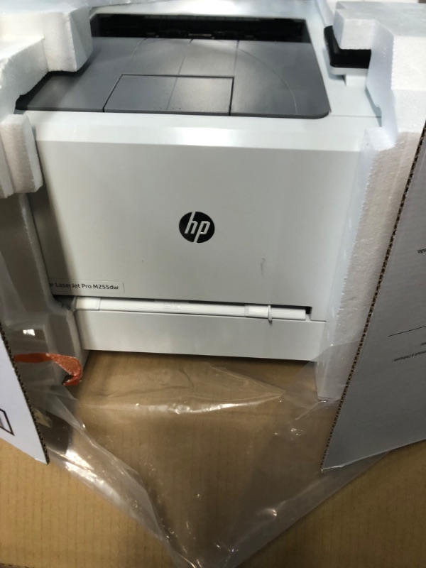 Photo 8 of * SEE NOTES * HP Color LaserJet Pro M255dw Wireless Laser Printer, Remote Mobile Print, Duplex Printing, Works with Alexa (7KW64A), White