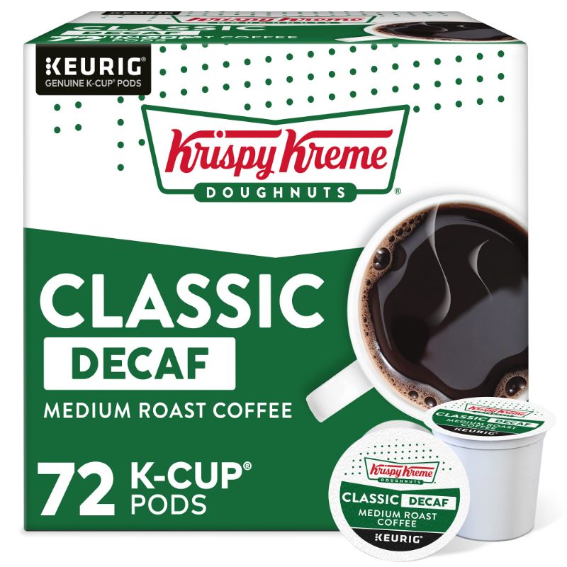 Photo 1 of * see all images *
Krispy Kreme Classic Decaf, Single-Serve Keurig K-Cup Pods, Medium Roast Coffee Pods