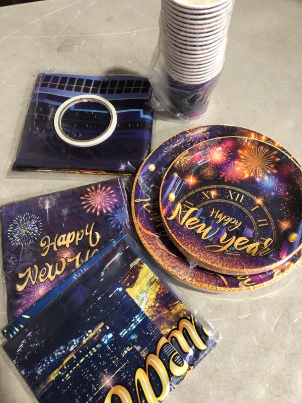 Photo 2 of * see all images *
New Year Eve Party Supplies Fireworks Colorful New Years Tableware Serves for 20 Guests