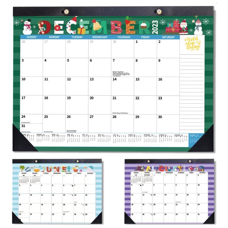 Photo 1 of * SEE NOTES * 2024 Calendar Doodle Large Desk Calendar Wall Calendar Monthly Desktop 17"X 12" Calendar Desk Planner Pad Paper Calendar December 2023 - December 2024, Planning and Organizing Home, School, Office Doodle 17"x12"