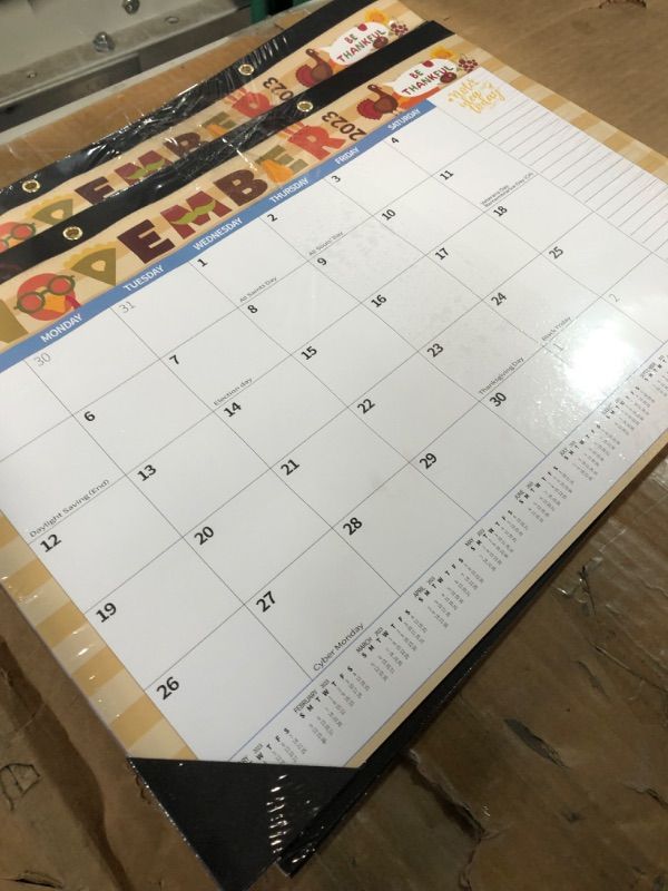Photo 3 of * SEE NOTES * 2024 Calendar Doodle Large Desk Calendar Wall Calendar Monthly Desktop 17"X 12" Calendar Desk Planner Pad Paper Calendar December 2023 - December 2024, Planning and Organizing Home, School, Office Doodle 17"x12"