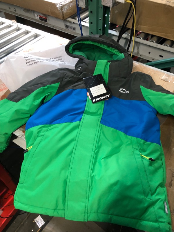 Photo 1 of Boys Ski Jacket for Kids Snow Hooded Coats Warm Winter Jacket Snowboard Windbreaker Hooded Raincoat