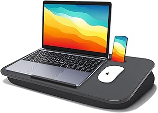 Photo 1 of LapGear Ergo Pro Lap Desk with 20 Adjustable Angles, Mouse Pad, and Phone Holder - Gray - Fits up to 15.6 Inch Laptops and Most Tablets - Style No. 49405 Gray Lap Desk