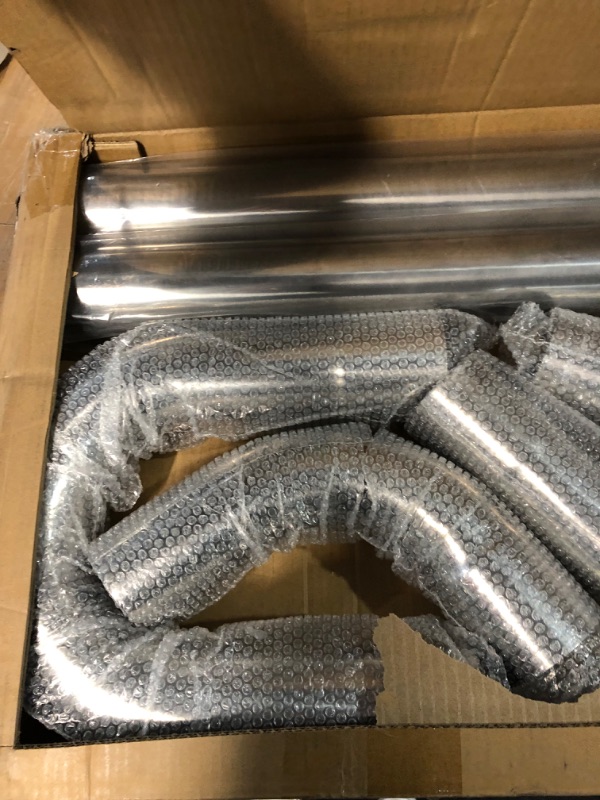 Photo 1 of BLACKHORSE-RACING 3" 76mm Stainless Steel T304 DIY Custom Mandrel Flex Pipe Straight & Bend Kit 3 Inch
