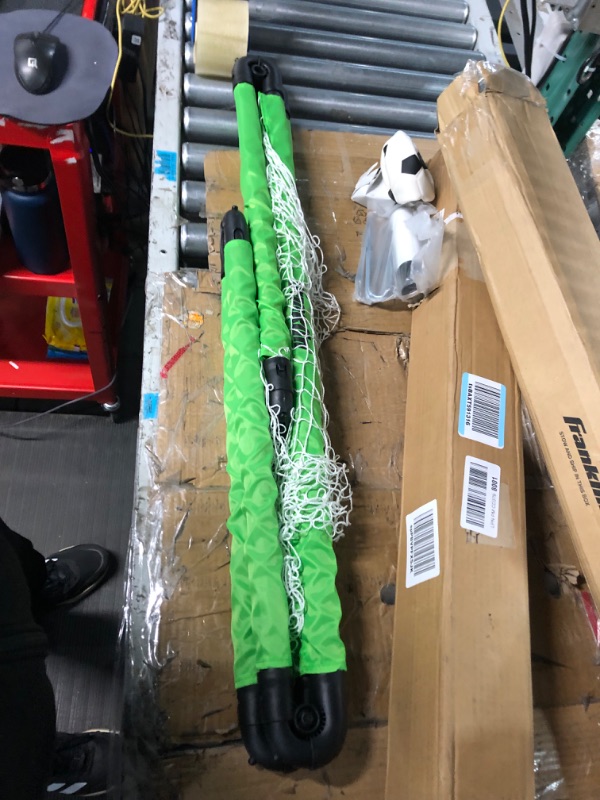 Photo 3 of (PARTS ONLY/ NO REFUNDS) Franklin Sports Kids Mini Soccer Goal Set - Neon Green - 36" x 24" 