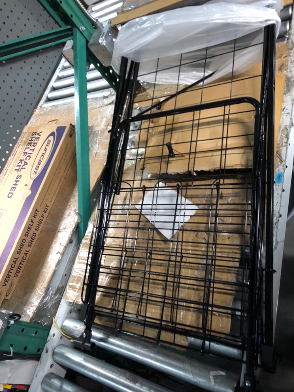 Photo 1 of VEVOR Folding Shopping Cart, Jumbo Grocery Cart with Double Baskets, 360° Swivel Wheels, Heavy Duty Utility Cart, 110 LBS Large Capacity