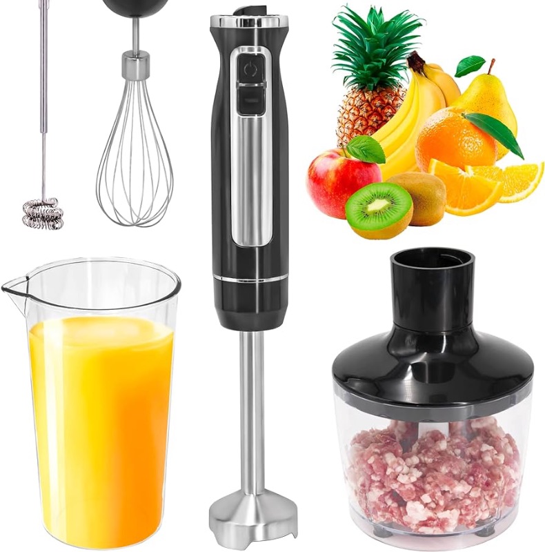 Photo 1 of (PARTS ONLY / NO REFUNDS) Powerlix 5-in-1 Hand Blender - 800W Powerful Motor, BPA-Free Accessories, Adjustable Speed and Turbo Boost