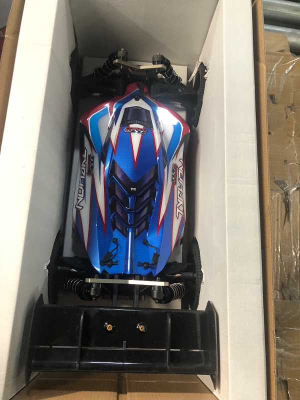 Photo 3 of **PARTS ONLY**NON REFUNDABLE NO RETURNS SOLD AS IS ****ARRMA RC Car 1/8 TLR Tuned Typhon 6S 4WD BLX Buggy RTR (Battery and Charger Not Included), Red/Blue, ARA8406, Cars, Electric Kit Other