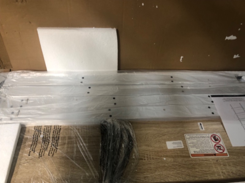 Photo 1 of mDesign 5-Tier Leaning Ladder Bookshelf - Rustic Ladder-Style Shelf Bookcase - Decorative Slanted Storage Rack w/Composite Wood Shelves for Bathroom, Living Room - Ladder Shelves - White/Modern Oak