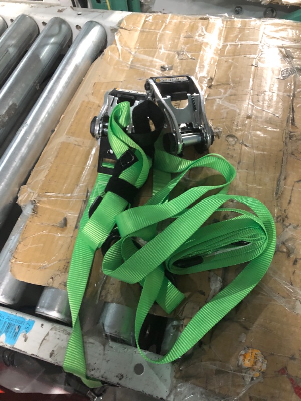 Photo 3 of 2 PACK OF RATCHET STRAPS, GREEN 