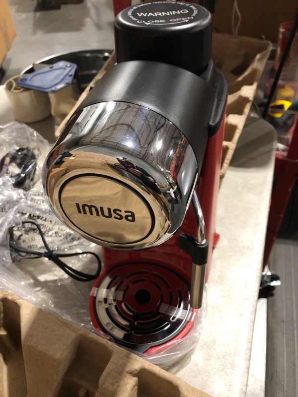 Photo 4 of * used * incomplete *
Imusa USA 4 Cup Epic Electric Espresso/Cappuccino Maker, Red 800 Watts