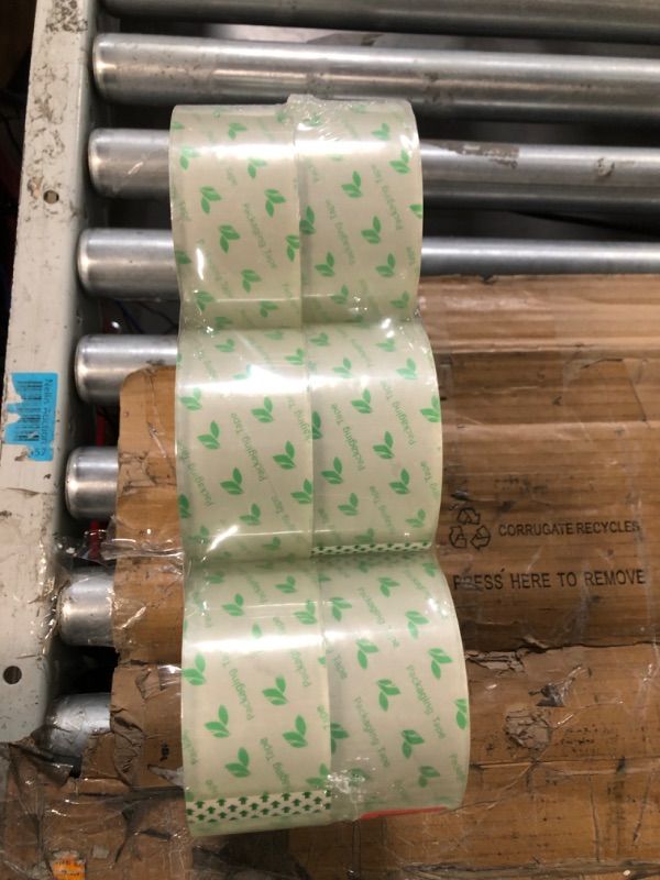 Photo 3 of Packing Tape 12 Rolls 1.88 Inch x 54.6 Yards Stronger and Thicker, Clear Packing Tape for Moving Packaging Shipping Office Storage, Transparent Tape Refills for Dispenser