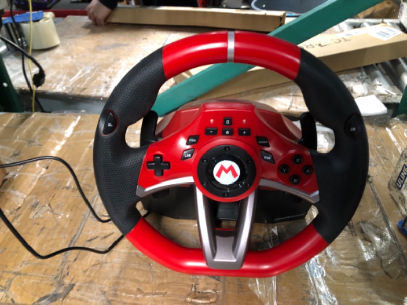 Photo 2 of * used * incomplete *
Nintendo Switch Mario Kart Racing Wheel Pro Deluxe By HORI,USB - Officially Licensed By Nintendo Switch - Mario Kart Pro Deluxe