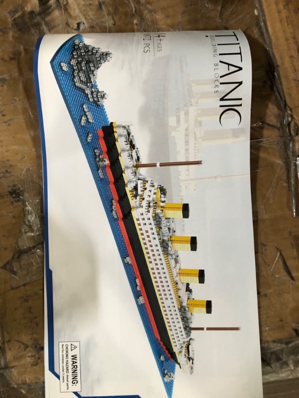 Photo 2 of BIDIUTOY Titanic Ship Model Building Block Set, 3D Puzzle Sets DIY Educational Toys, Bricks Toy-with 1860Pcs Micro Mini Blocks, Ideal Gift for Kids & Adults