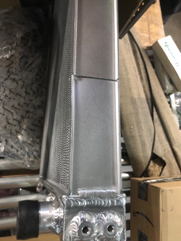 Photo 3 of ***DAMAGED - RADIATOR BENT - FINS SCRATCHED - SEE PICTURES***
Mishimoto MMRAD-LCR-99 Performance Aluminum Radiator, Compatible With Toyota Land Cruiser J100 (2UZ-FE) 19982007, silver