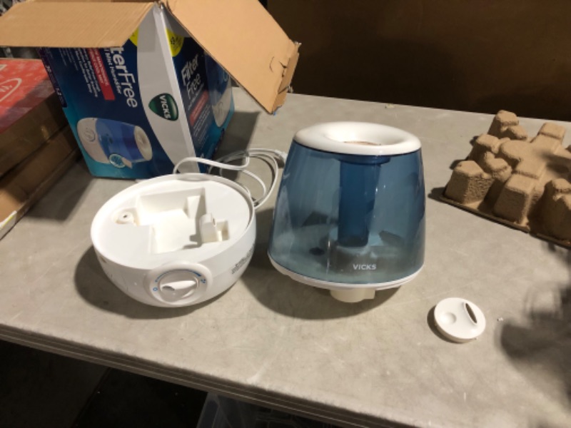 Photo 7 of ***HEAVILY USED AND DIRTY - SEE PICTURES - UNABLE TO TEST***
Vicks Filter-Free Ultrasonic Cool Mist Humidifier, Medium Room, 1.2 Gallon Tank-Humidifier for Baby and Kids Rooms