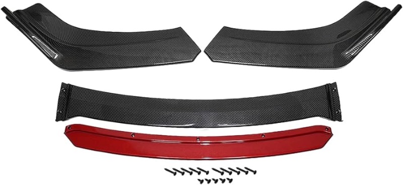 Photo 1 of  Universal Car Front Bumper Lip Spoiler Splitter Body Kit 2 Layer Carbon Fiber