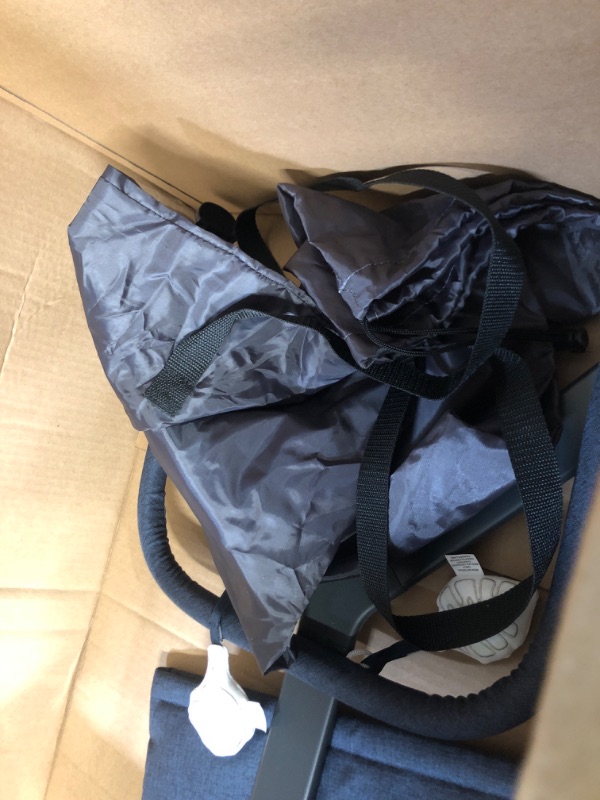 Photo 1 of **USED** Baby Delight Alpine Deluxe Portable Bouncer, Infant, 0 – 6 Months, Quilted Indigo