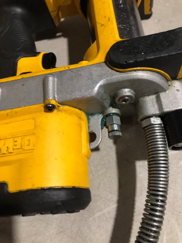 Photo 1 of ***USED - DIRTY - DAMAGED - SEE COMMENTS***
DEWALT 20-Volt MAX Cordless 10,000 PSI Variable Speed Grease Gun (Tool-Only)