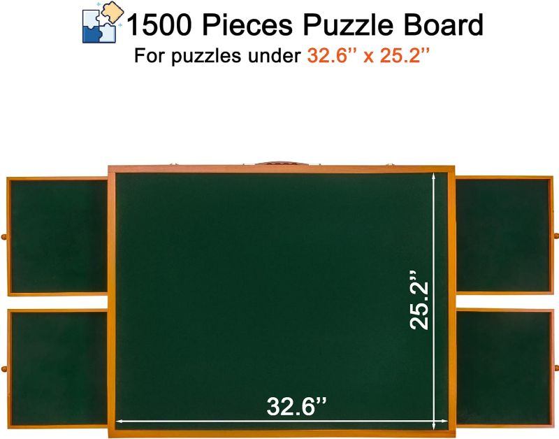Photo 1 of (READ FULL POST) YISHAN Heavy Duty Wooden Jigsaw Puzzle Board for 1500 Pieces Puzzle 36.6"L X 27.6"W