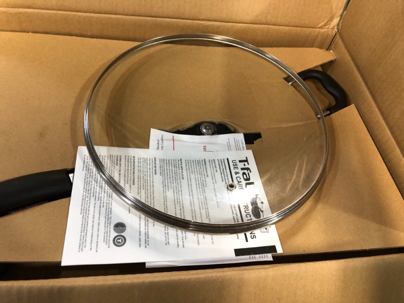 Photo 1 of * used *
T-fal B36290 Specialty Nonstick 5 Quart Jumbo Cooker Saute Pan with Glass Lid, Black