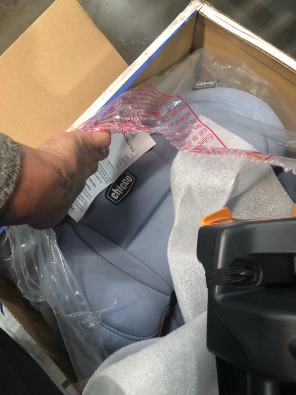 Photo 1 of Chicco KidFit ClearTex Plus 2-in-1 Belt-Positioning Booster Car Seat, Backless and High Back Booster Seat, for Children Aged 4 Years and up and 40-100 lbs. | Reef/Navy KidFit Plus with ClearTex® No Chemicals Reef