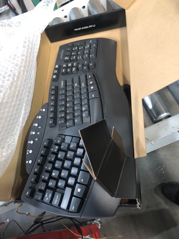 Photo 2 of Wireless Ergonomic Keyboard with Gel Wrist Rest Bundle