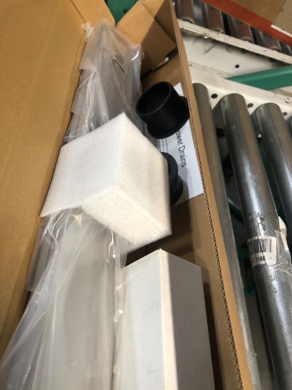 Photo 1 of WEBANG 24 Inch Shower Linear Brushed Drain Rectangular Floor Drain with Accessories 