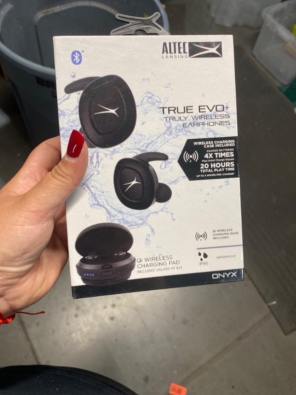 Photo 2 of Altec Lansing True Evo+ Truly Wireless Earphones, 4 Hours of Battery Life, Receive Up to 4 Charges on The Go, Access Siri or Google Voice Assistant via Bluetooth Through Your Smartphone, MZX659-BLK