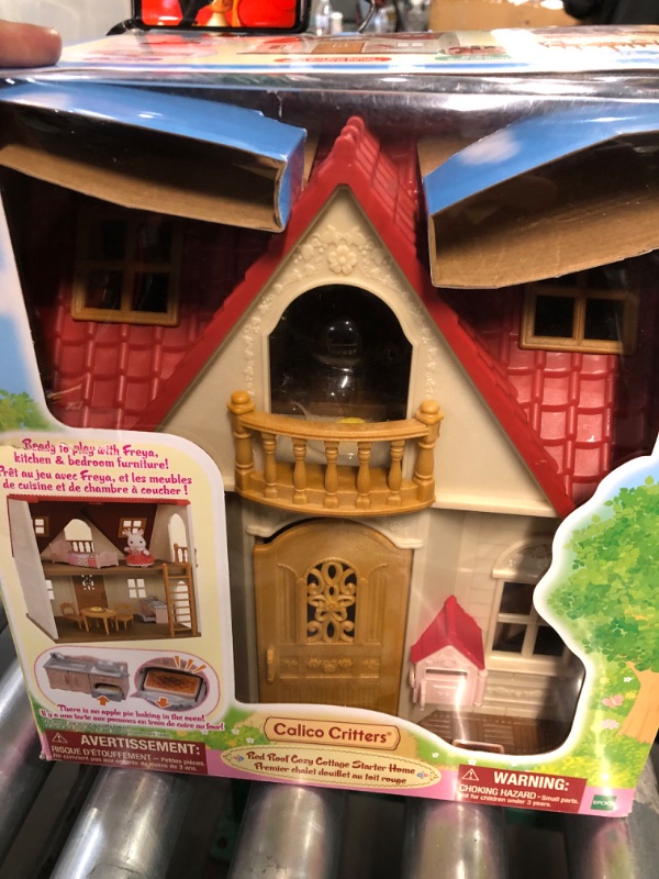 Photo 3 of ***USED - PREVIOUSLY OPENED - LIKELY MISSING PARTS***
Calico Critters Red Roof Cozy Cottage Dollhouse Playset with Figure, Furniture and Accessories