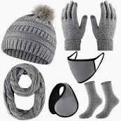 Photo 1 of LIITRSH WOMENS 9pc WINTER SET, GLOVES, EARMITTS, BEANIES ECT