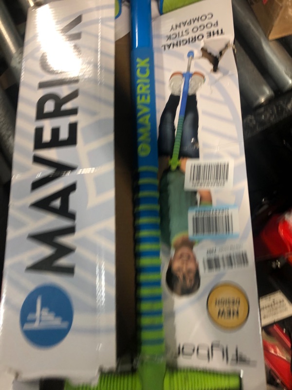 Photo 2 of (READ NOTES)
Flybar Maverick 2.0 Foam Pogo Stick for Kids Ages 5 and Up, 40 to 80 Pounds, Outdoor Kids Toys, Pogo Stick for Boys and Girls, Rubber Grip Blue/Green