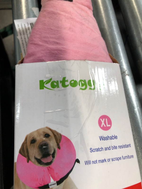 Photo 5 of ***READ NOTES***
Katoggy Inflatable Dog Recovery Collar, Soft Blow-up Protective Recovery Dog Cone, Pet Donut Cone Collar, Comfy Elizabethan Collar After Surgery for Medium Dog to Prevent from Biting & Scratching X-Large Pink