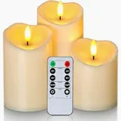 Photo 1 of ( STOCK PHOTO FOR REFERENCE
) HOMEMORY FLAMELESS CANDLES 2 pack