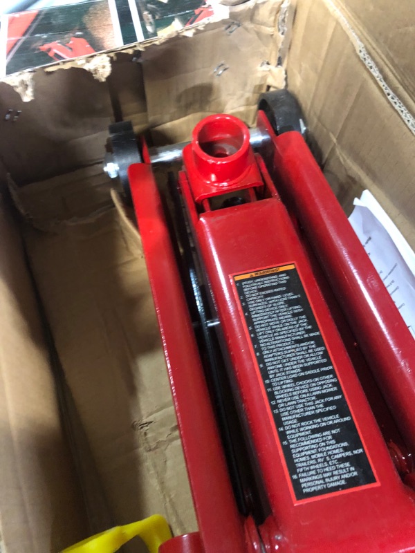 Photo 2 of (READ FULL POST) BIG RED T83006 Torin Hydraulic Trolley Service/Floor Jack with Extra Saddle (Fits: SUVs and Extended Height Trucks): 3 Ton (6,000 lb) Capacity, Red
